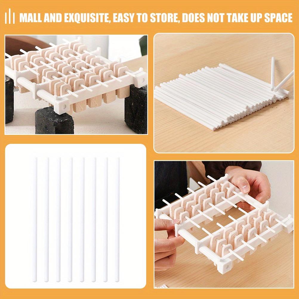 Набор из 10 керамических обжиговых стоек с регулируемыми подвесными стержнями - Компактные инструменты для печи для DIY глины и ювелирных изделий, Комплект аксессуаров для изготовления необожженной керамики