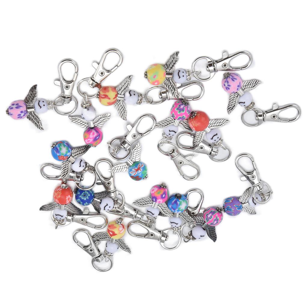 20PCS Cute Keychain Set with Cards Gift Bags for Baby Shower Bridal Shower Wedding Charm Party Favors