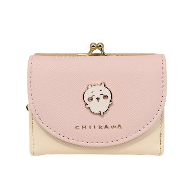 Кошелек тройного сложения Aldi Pink Chiikawa CHI3-2 Компактный Милый Дизайн