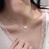 Элегантное Серебряное Ожерелье-Бабочка S999 – Женская Цепочка на Ключицы Легкой Роскоши, Идеальный Подарок на День Святого Валентина
