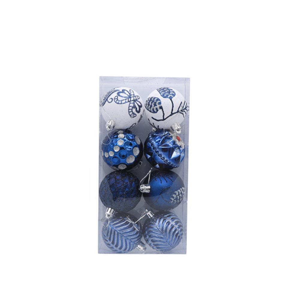 8 шт. поделки 6 см Рождественский шар нежный креативный кулон на рождественскую елку окрашенный водонепроницаемый подвесной орнамент Новый год