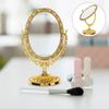 360 Degree Rotation Desktop Makeup Mirror Double-sided Vintage Cosmetic Mirror Bedroom
