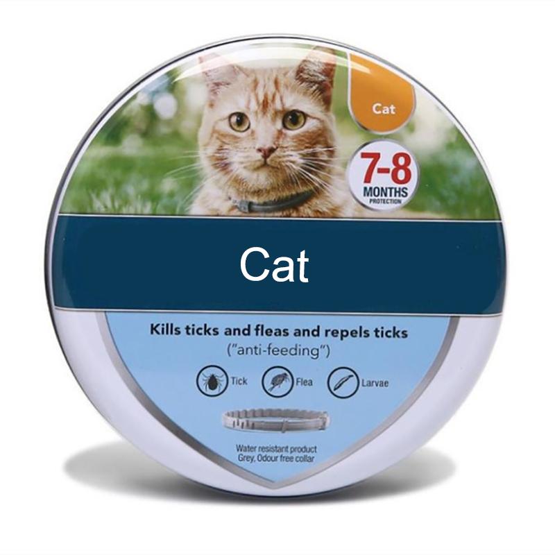 Ошейники от блох и клещей для собак, 8-месячный ошейник от блох, защита домашних животных, регулируемый ошейник для крупных собак, щенков, кошек, собак, аксессуары