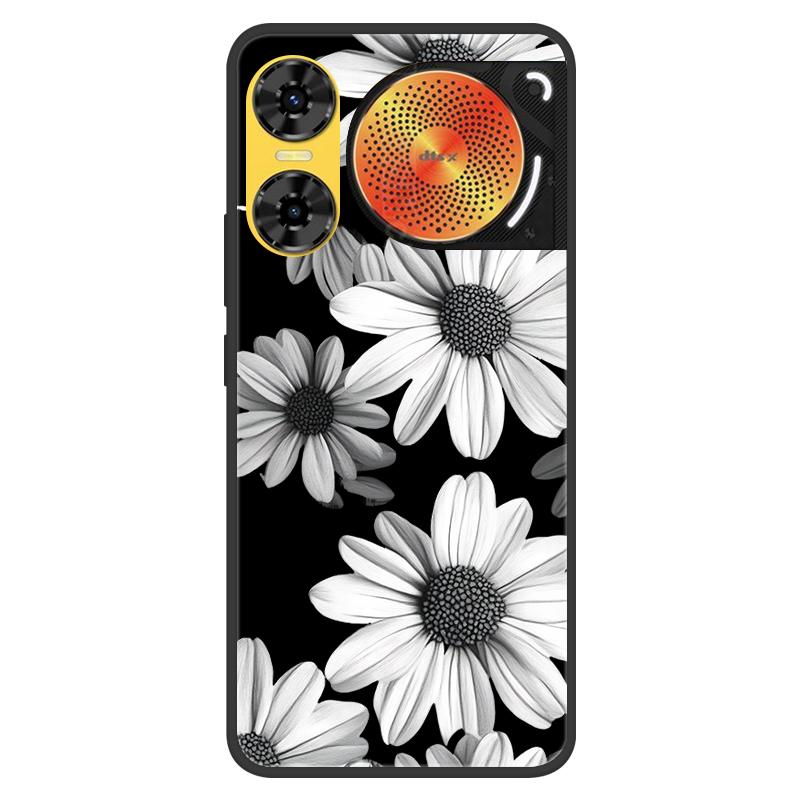 For ZTE Nubia Music 2 Case 2025 New 5G Fashion Flower Soft Silicone Shockproof Bumper For nubia Music2 5G Strip Phone Back Cover