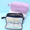 Durable Corduroy Pencil Pouch Desk Organizer Portable Storage Bag  School
