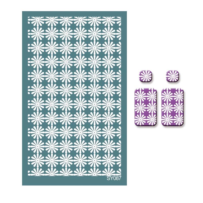 Полимерная глина Раскрашивание Шелкография Трафарет Многоразовый Линейный узор Печать Глиняные штампы DIY Серьги Изготовление ювелирных изделий Керамические инструменты