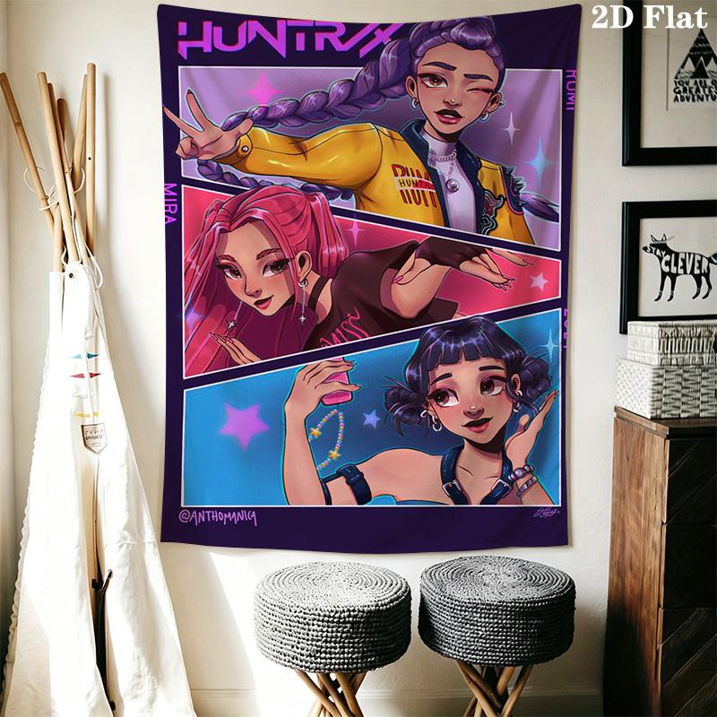 Vivid Fashion Show Bold Colors Unite Tapestry Wallmounted Fashion Print Background Wall Hanging Cloth Atmospheric Background Cloth Wall Decoration