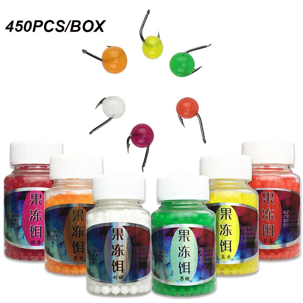 Fishing Tackle With Box Bubble Ball Flavor Beads Carp fishing Fishing Jelly Bait Bean Boilies