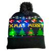 Lovely Snowman ElK Christmas Hat LED Caps New Year Xmas Hairball Home Decorations for Women and Men ARI