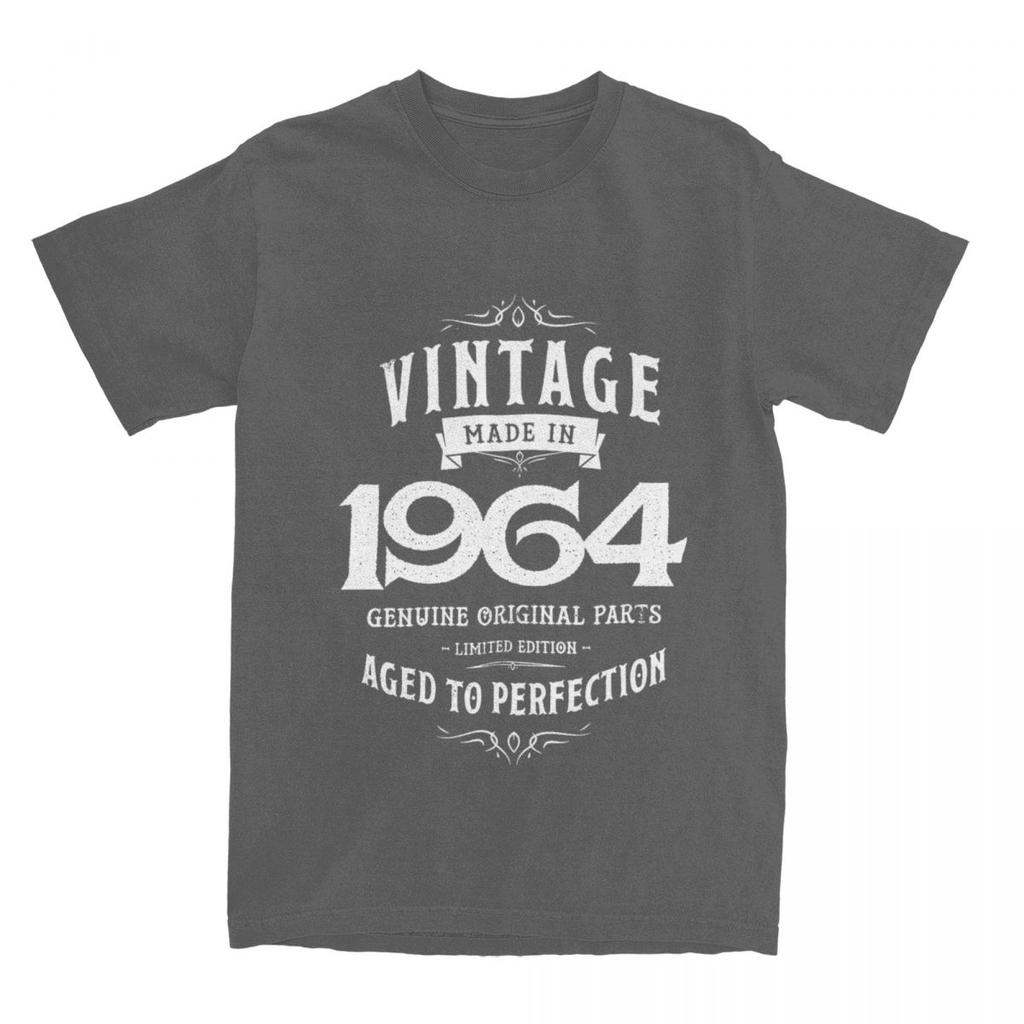 День рождения 1964 60-летие бабушка дедушка подарок мерч рубашка для мужчин женщин в возрасте 60 лет смешной чистый хлопок новое поступление футболки