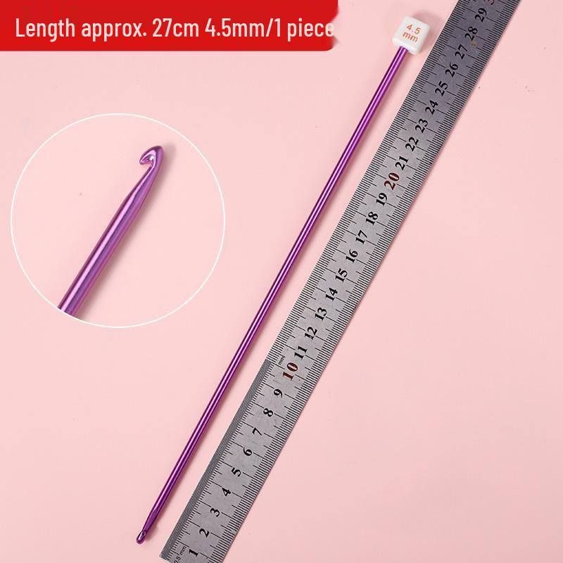 Набор афганских крючков для вязания: Длинные алюминиевые крючки ручной работы и цветная пряжа для проектов вязания своими руками