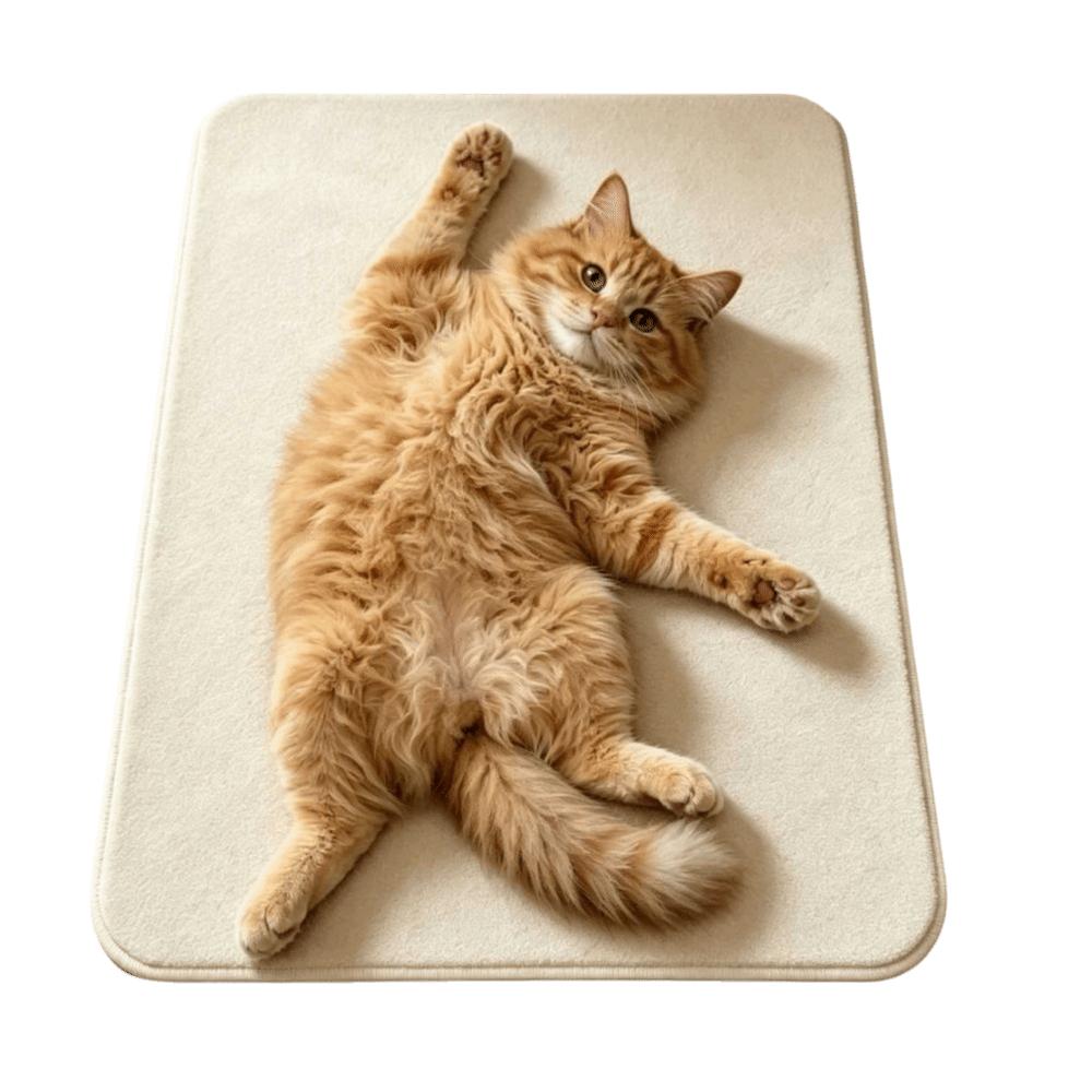 Ragdoll Cat/Cow Cat/Civet Cat Cute Cat Floor Mat Non-slip Floor Mat Bathroom Carpet Table Bedside