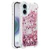 For iPhone 16 TPU Case Glitter Quicksand Shockproof Phone Back Cover