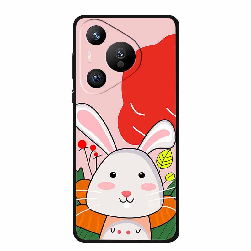 Чехол для телефона Huawei Pura 70 Pro с тиснением и цветной покраской, с текстурой высокого качества - 1 шт.