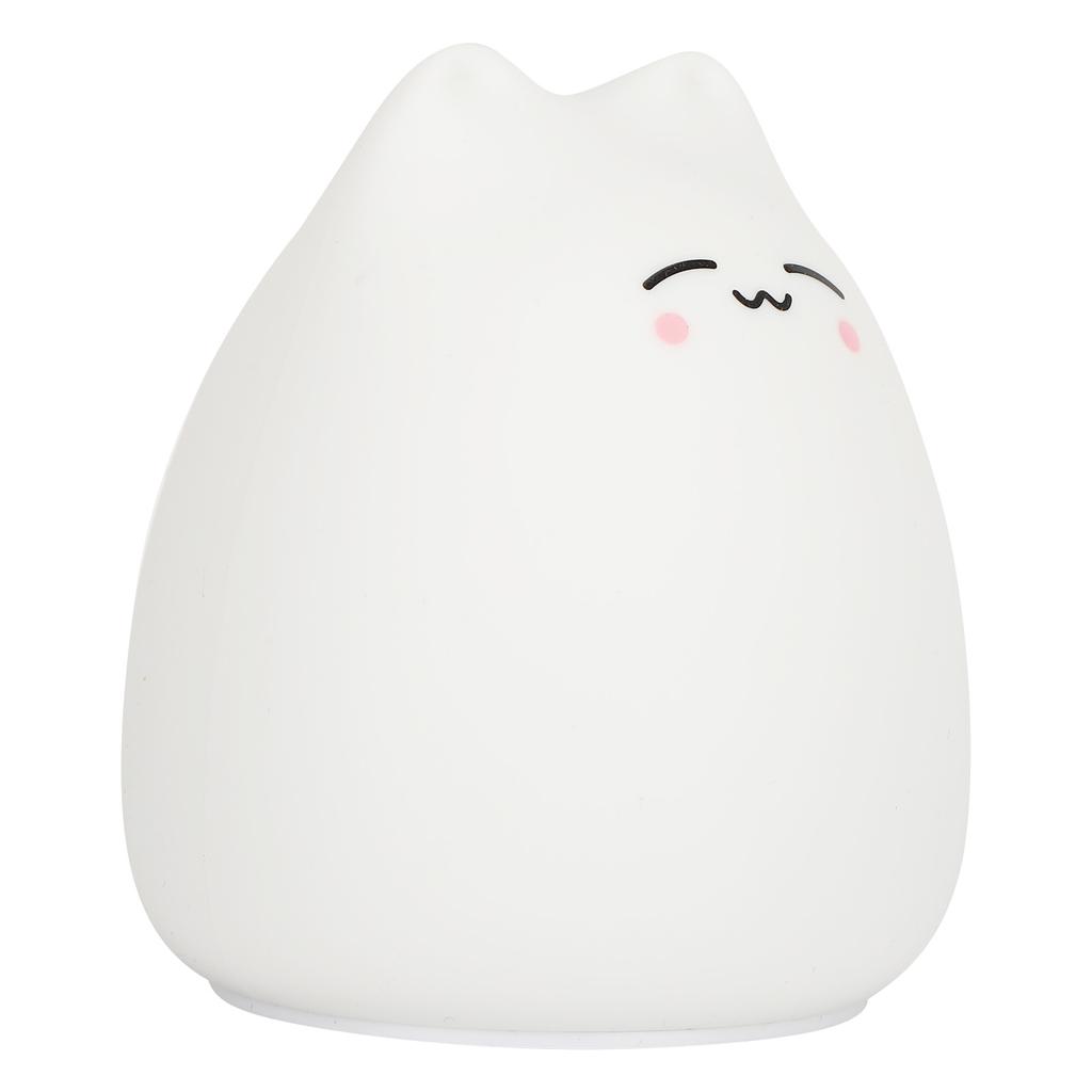 Table Lamp Mini Silicone Lighting Light Children Bedroom Night 7‑Color LED Eye Protection