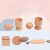Infants and Young Children 0-3 Years Old Early Education Educational Exercises Grasping Toys Wooden Cubes Egg Round Ball Cups Teaching Aids