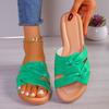 Leisure Women's Slippers Flat Bottomed Sandals Fashionable Solid Color Sandals