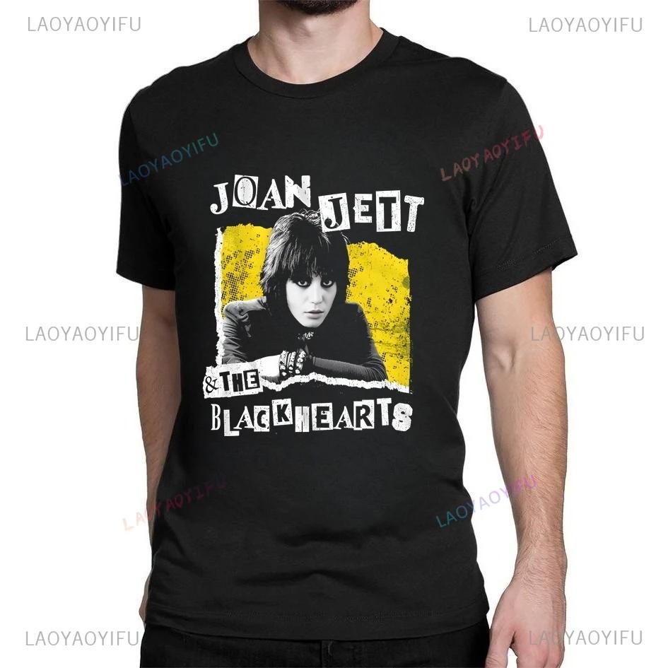 Vintage Rock Queen Joan Jett Printed T-shirt Top Summer Trend Short Sleeve Unisex Shirt Graphic Oversized T-shirt