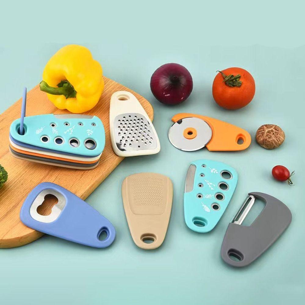 Набор терк из нержавеющей стали 6 шт./компл. Бытовой нож для пиццы Набор кухонных гаджетов Ваниль