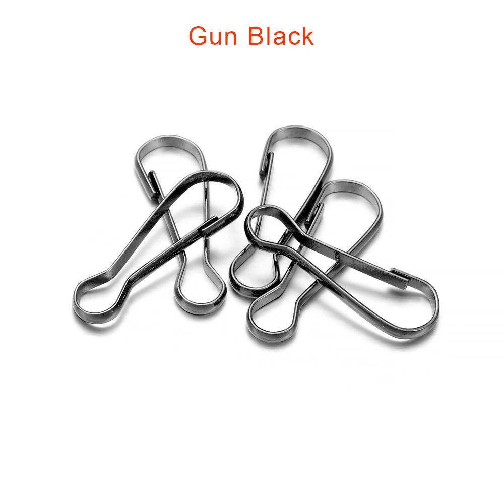100Pcs/Lot Metal Snap Lanyard Clip Hook Gourd Buckle Connector for DIY Keychain Camping Hanging Buckle Jewelry Making Supplies