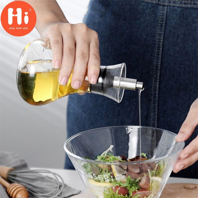 Привет, скандинавский креативный герметичный стеклянный графин, бутылка оливкового масла, бутылка для хранения вина, приправы, соуса, кухонные принадлежности, Органайзер