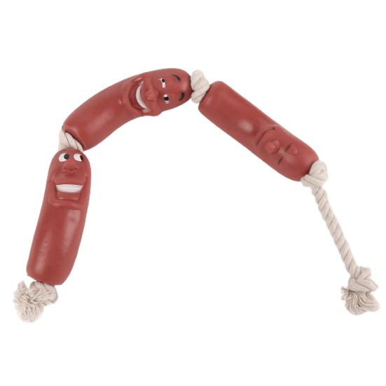 Игрушки для жевания собак Устойчивые к укусам и разрывам Зубы Чистая колбаса Интерактивные игрушки для жевания собак для собак