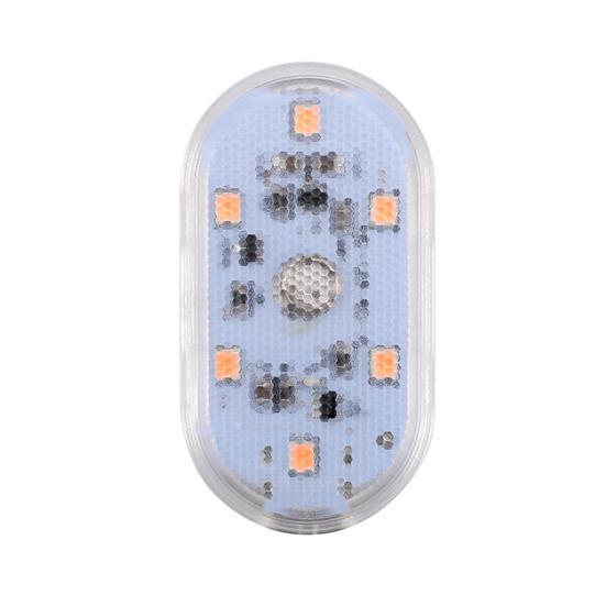 Автомобильный светодиодный светильник с сенсорным управлением, 7 цветов, водонепроницаемый, устойчивый к царапинам, мини-размер, перезаряжаемый беспроводной светодиодный светильник для салона