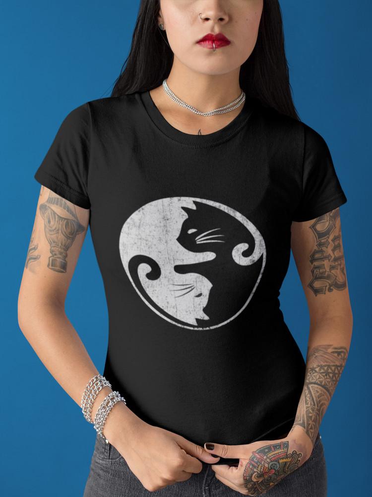 Cats Yin Yang Shirt Cat Lover Pet Pet Organic Women's T-Shirt Women