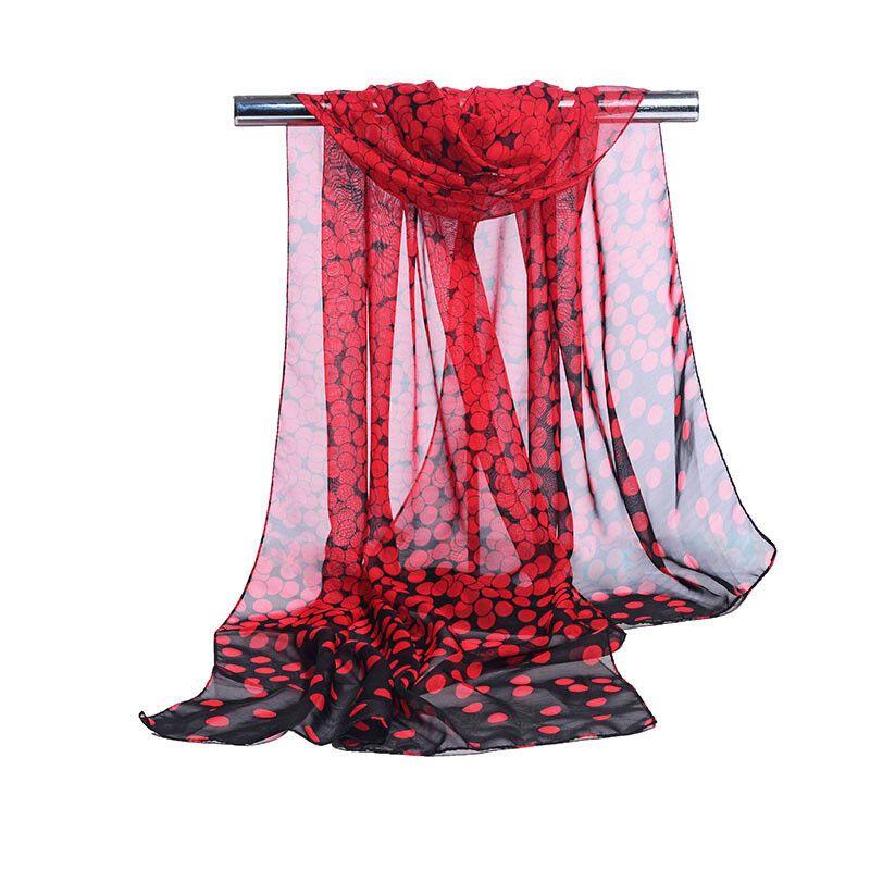 Chiffon Scarves for Women, Versatile Fashion, Gradient Polka Dot Scarves, Spring and Summer Fashion, Rectangular Scarves, Shawls