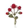 Japanese And Korean Flower Series Corsage Women'S Coat Sweater Pearl Flower Brooch Hand-Painted Retro Accessories