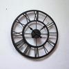 Металлические аналоговые настенные часы 40 см, черные