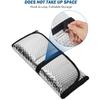 JOYTUTUS Upgraded Windshield Sun Shade Compatible With Wrangler JK JKU TJ, Foldable JK Windshield Sunshade Sun Visor Blocks UV Rays, Sun Shade Shield