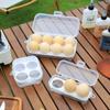 Outdoor Camping Egg Storage Box Picnic Portable Shockproof Egg Tray Transparent Plastic Breakage-Proof Egg Transport Container