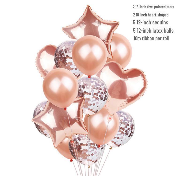 12-дюймовые розово-золотые конфетти и прозрачные латексные шары для праздников