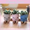 Cute Plush Succulent Potted Plant Hanging Toy With Keyring For Gift And Decor
