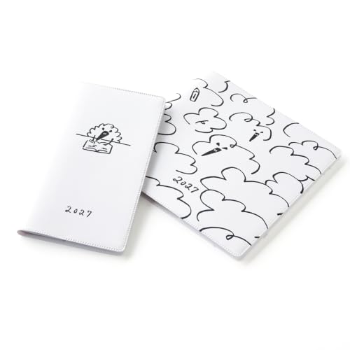 [2027 Edition] Planner/Diary 'Yu Nagaba/Bisoplan' (Monthly Block, January Start, Slim Size 17 x 8.8cm) by Yu Nagaba, White, QUOVADIS qv367yn27wh