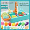 Kids' Automatic Water Circulation Dishwasher & Pet Bird Bath Toy Set
