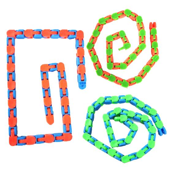 Wacky Tracks Snap Stress Relief Practical Ability Party Favors Assorted Colors Click Fidget Toys for Relax