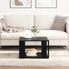 Coffee Table Black Oak Look 51.5 x 51.5 x 30 cm