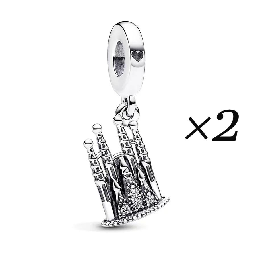 Подвеска-шарм 'Памятник Барселоны' для оригинального браслета-цепочки DIY Женские украшения Новинки Модные аксессуары