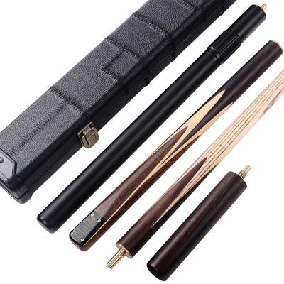 Cuesoul 57" Кий для снукера из палисандра ручной работы, состоящий из 3/4 частей, с черным кейсом для кия и удлинителем для кия (CSSC014)