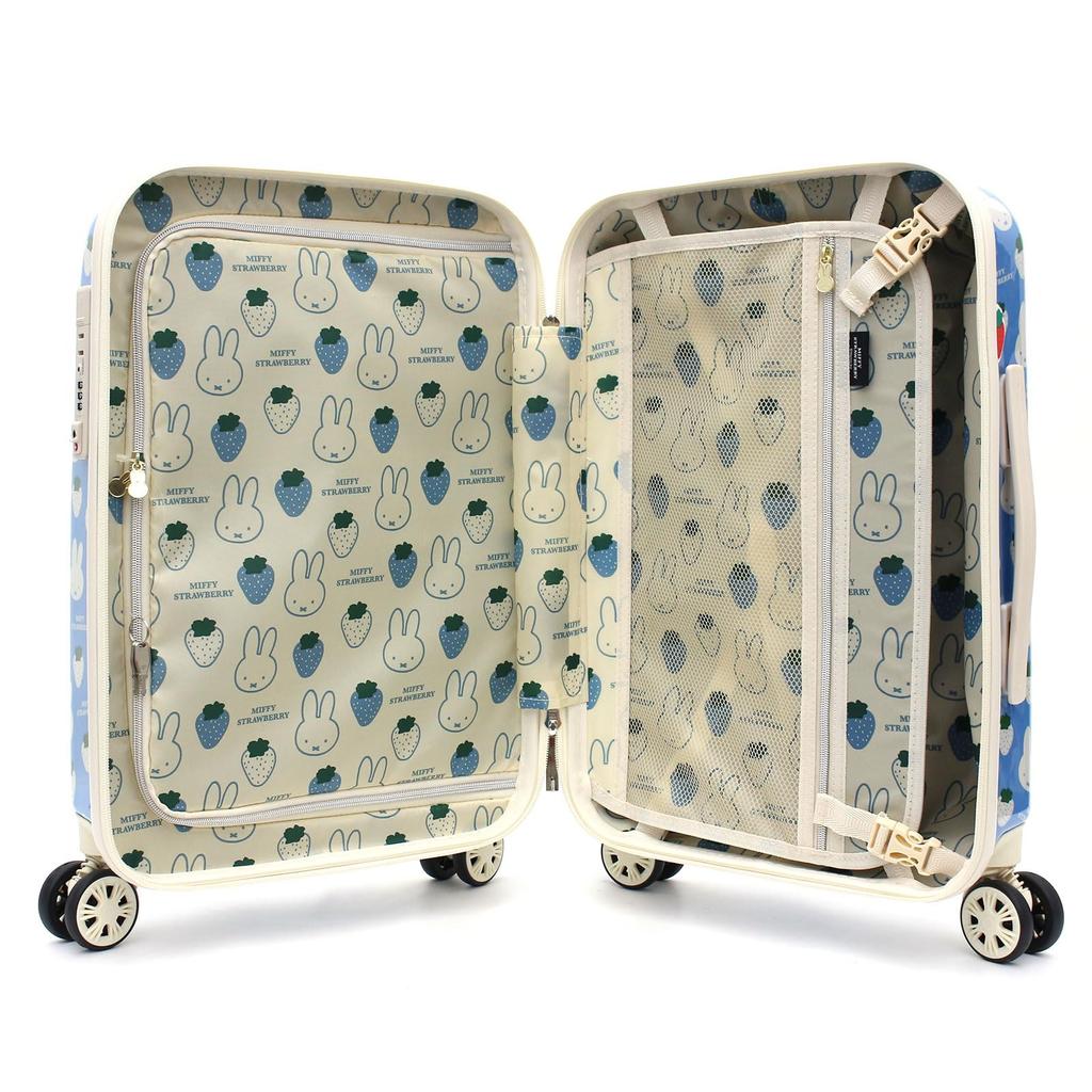 Чемодан miffy Face Design Размер HAP2249 30 л S Клубнично-синий [Hapitas] Ручная кладь 2,9 кг Размер