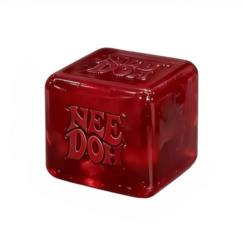 HOTTrending Nee Doh Jellyfish & Cube Squish Toy, Soft Jelly Squeeze Stress Relief Fidget Toy, Sensory NeeDoh for Kids & Adults