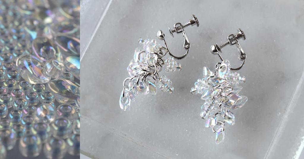 MIYUKI Bead Kit Aurora Glass Accessory Kit Earrings BFK-667