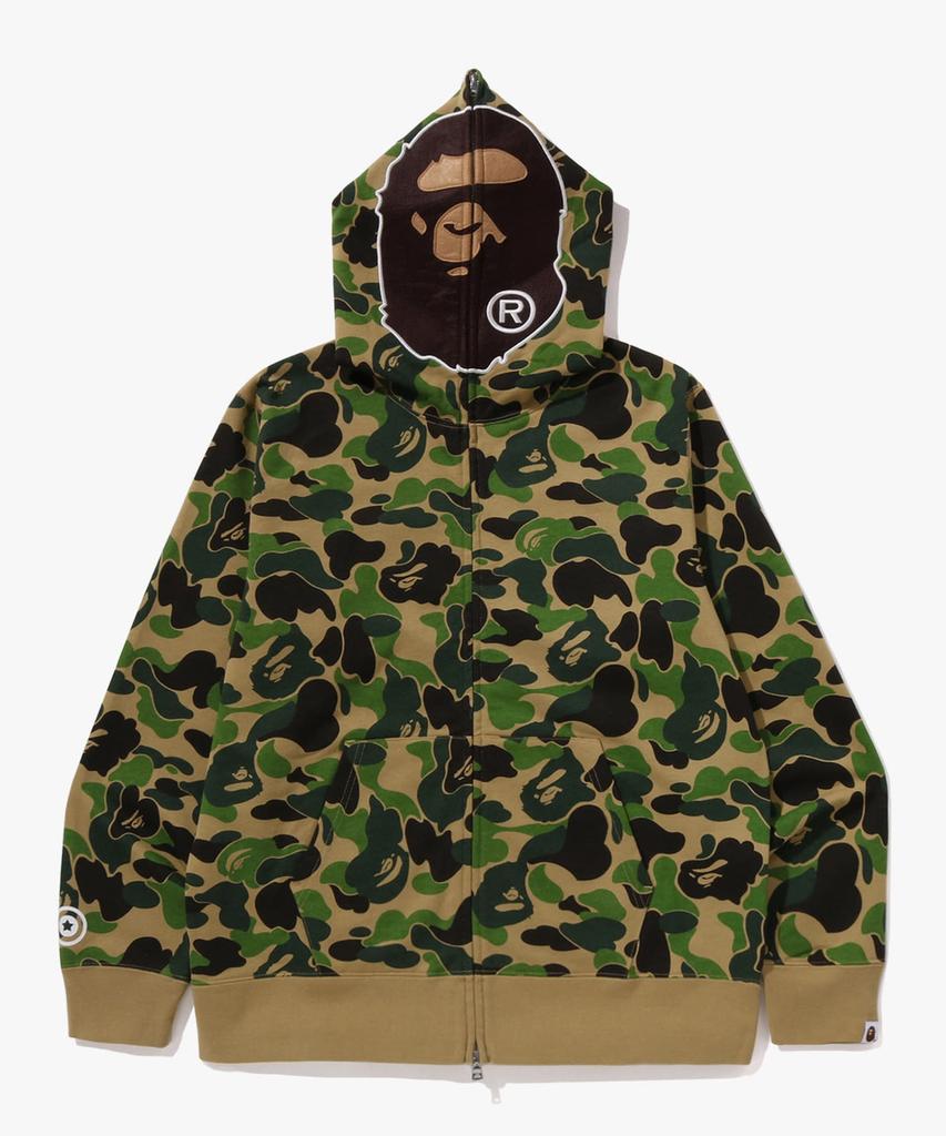 Bape Abc Camo Second Ape Full Zip Hoodie (M) Green