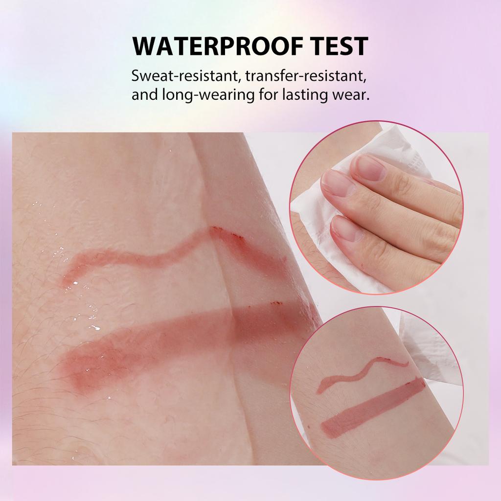 3PCS Peel Off Lip Liner Set, Long - Lasting Smudge - Resistant Water/Sweat Proof Transfer , Vibrant Multi - Color Lip Gloss , Lipstick Gift Set