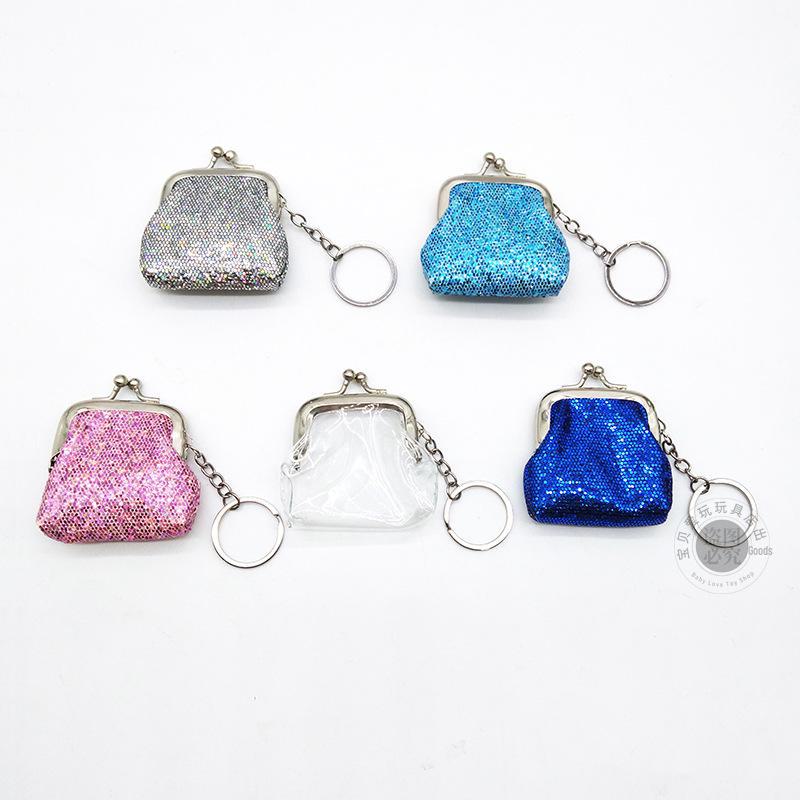 Женская дорожная сумка с брелоком и пайетками: Хранение монет, кабелей, косметики