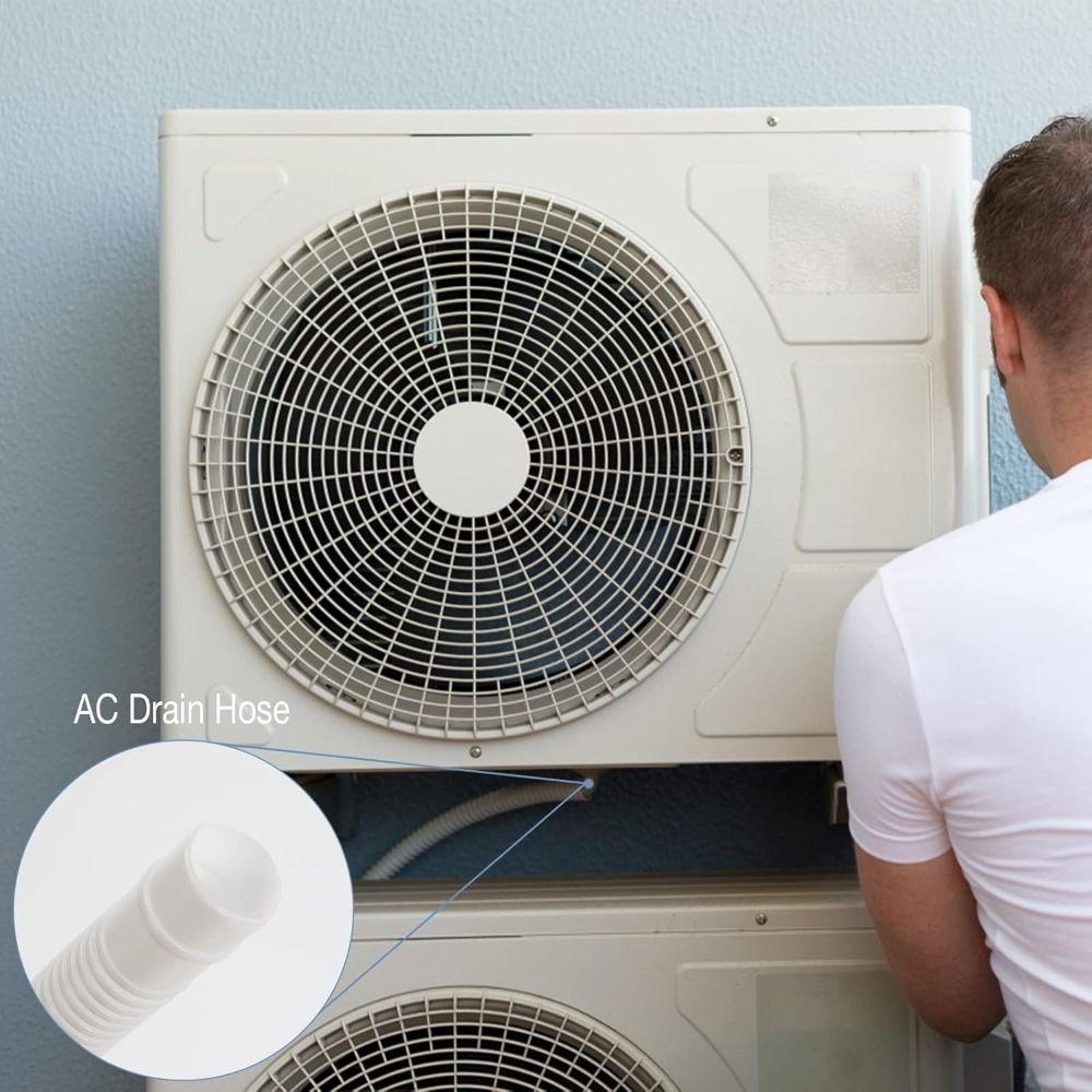 Новый пластиковый дренажный шланг для кондиционера Белый Утолщенная трубка для стиральной машины 1-5 м Дренажная труба