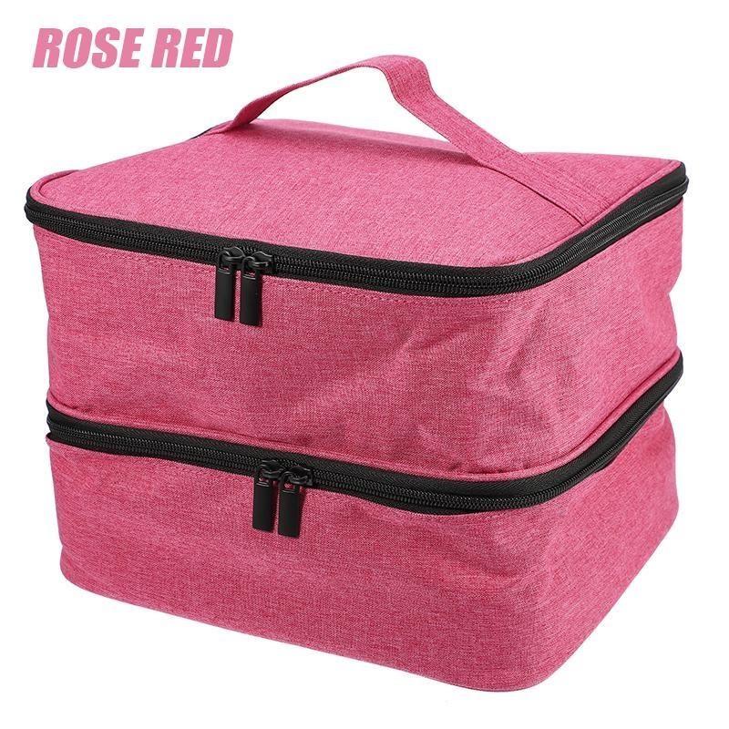 Большой вместительный органайзер для лака для ногтей, чехол для переноски, двухслойная лампа для сушки ногтей, кисть для дизайна ногтей, дрель для ногтей, коробка-органайзер для лака для ногтей