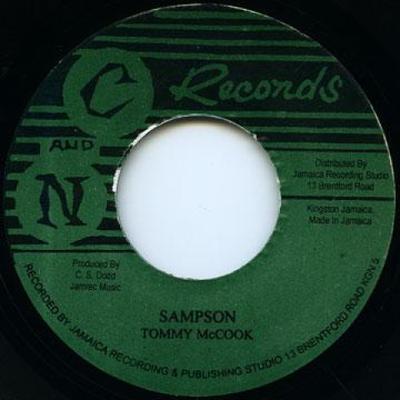 7-дюймовая пластинка TOMMY MCCOOK / ROY PANTON, PAULETTE - Sampson (Оригинальный штамп) / Моя рука R&BEJ39A Studio One 1965 Ямайка Регги, Ска и Даб Б/у